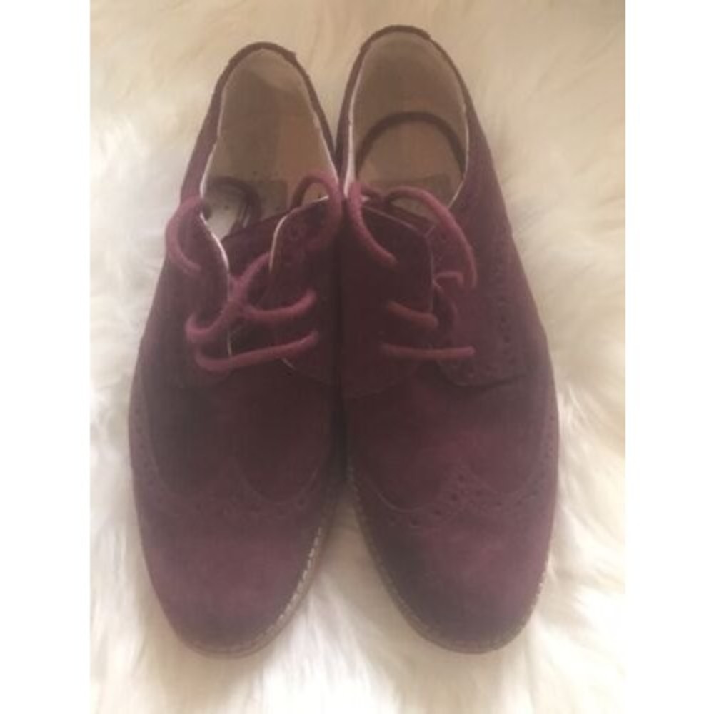 COLE HAAN LunarGrand/zerogrand Waterproof Wingtip Stitchlet Oxford Burgundy Sz 5